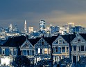 The San Francisco Painted Ladies Cyanotype